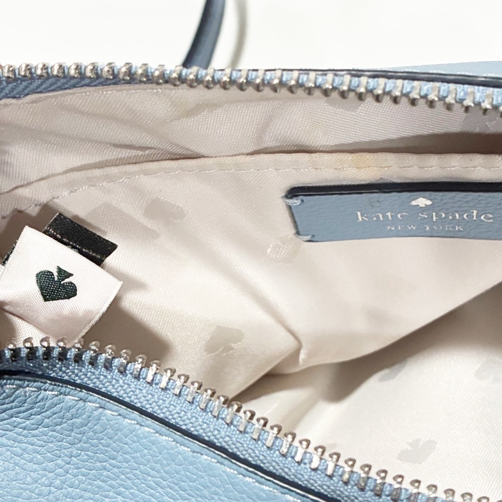 Kate Spade Bailey Pebble Leather Crossbody Bag Blue Glow K4651 - Picture 4 of 5